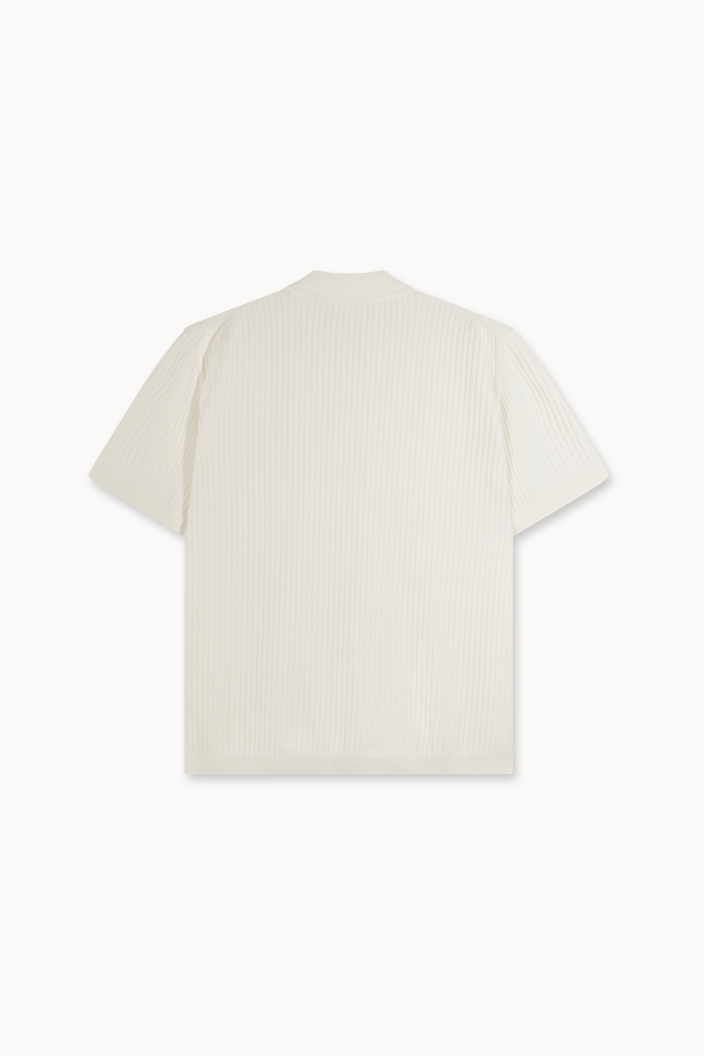 Ivory Knitted Polo